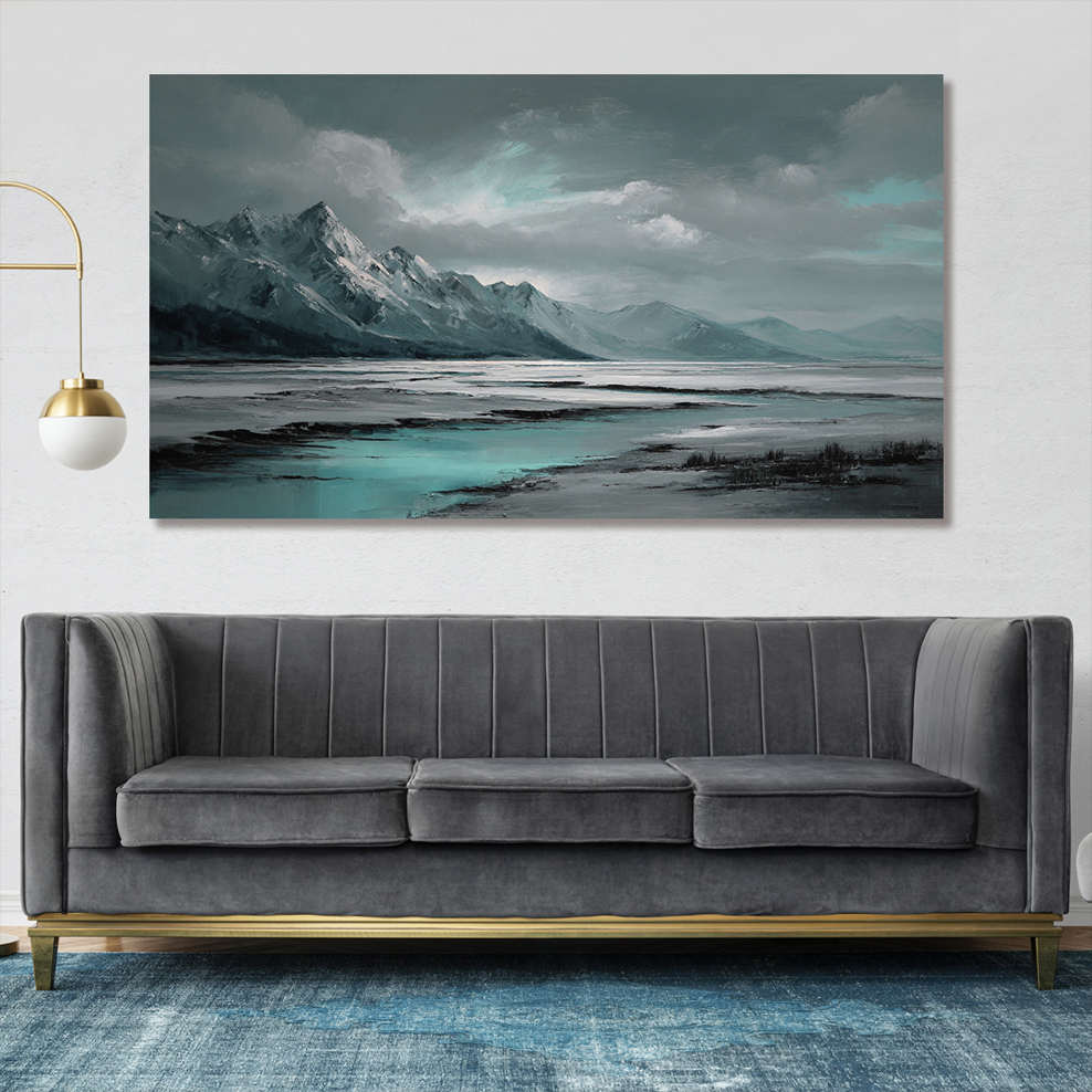 горный пейзаж ручная работа